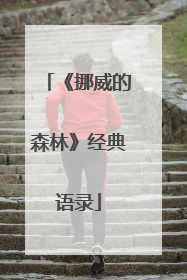《挪威的森林》经典语录
