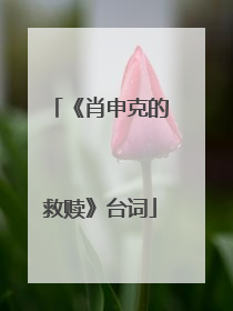 《肖申克的救赎》台词