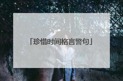 珍惜时间格言警句