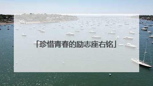 珍惜青春的励志座右铭