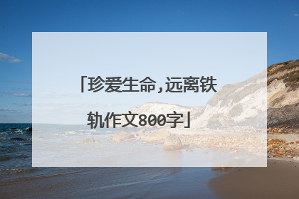 珍爱生命,远离铁轨作文800字