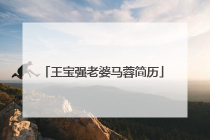 王宝强老婆马蓉简历