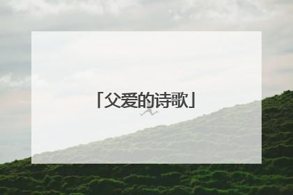 父爱的诗歌