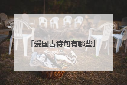 爱国古诗句有哪些