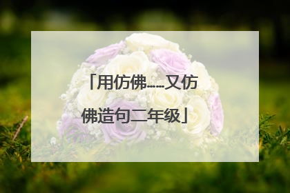 用仿佛……又仿佛造句二年级
