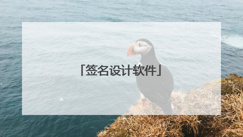 签名设计软件