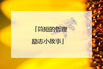 简短的哲理励志小故事