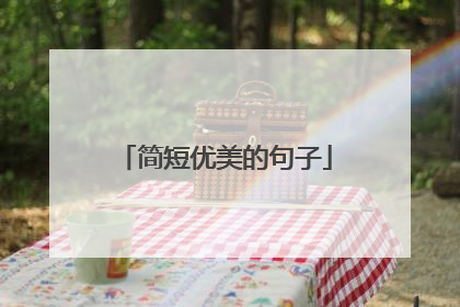 简短优美的句子