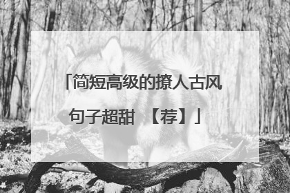 简短高级的撩人古风句子超甜 【荐】