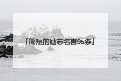 简短的励志名言95条