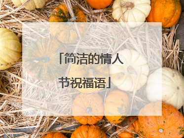 简洁的情人节祝福语