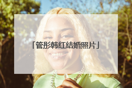 管彤韩红结婚照片