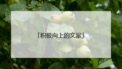 积极向上的文案