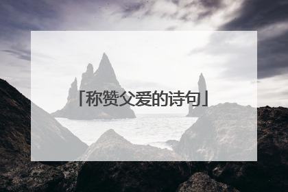 称赞父爱的诗句