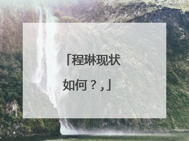 程琳现状如何?,