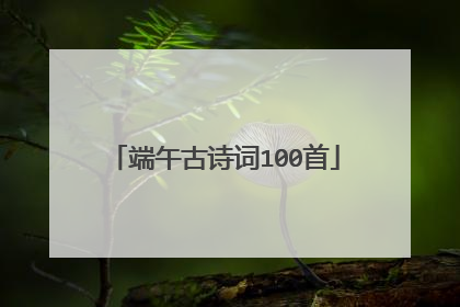 端午古诗词100首