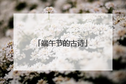 端午节的古诗