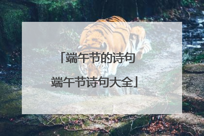端午节的诗句 端午节诗句大全