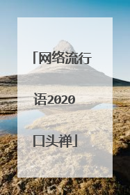 网络流行语2020口头禅