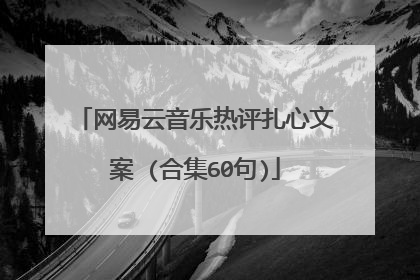 网易云音乐热评扎心文案 (合集60句)