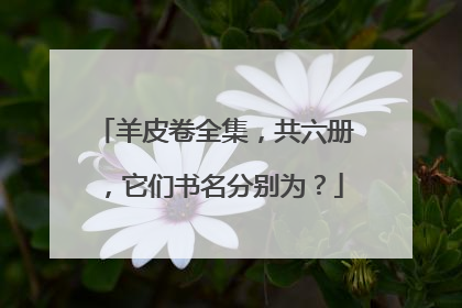 羊皮卷全集,共六册,它们书名分别为?