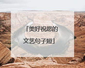 美好祝愿的文艺句子短