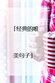 经典的唯美句子