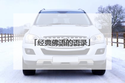 经典佛语的语录
