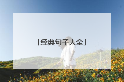 经典句子大全