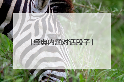 经典内涵对话段子