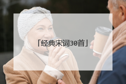 经典宋词30首