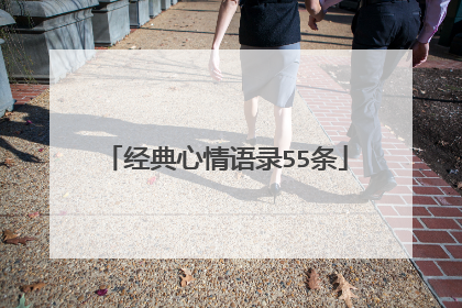 经典心情语录55条