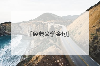 经典文学金句