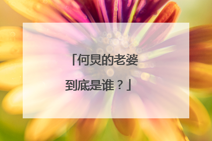何炅的老婆到底是谁？