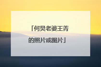 何炅老婆王菁的照片或图片