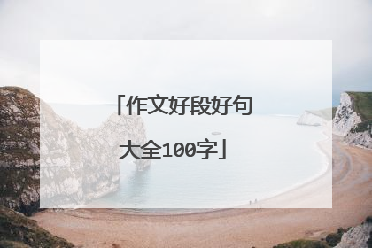 作文好段好句大全100字