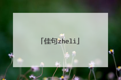 佳句zheli