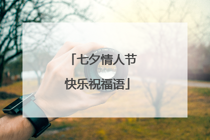 七夕情人节快乐祝福语