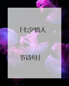七夕情人节诗句