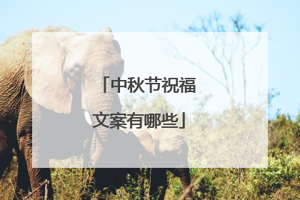中秋节祝福文案有哪些