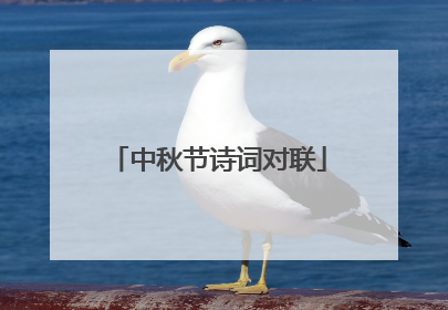 中秋节诗词对联