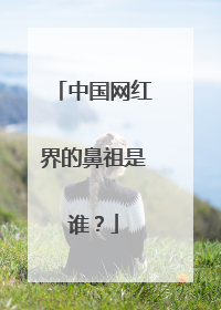 中国网红界的鼻祖是谁?