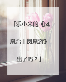 乐小米的《凤凰台上凤凰游》出了吗？