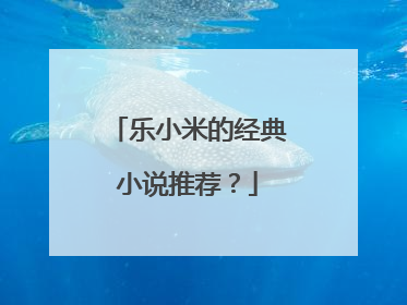 乐小米的经典小说推荐?