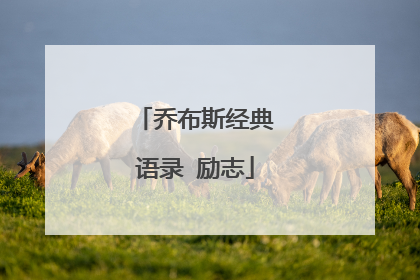 乔布斯经典语录 励志