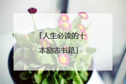 人生必读的十本励志书籍