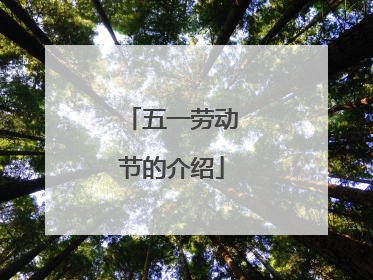 五一劳动节的介绍