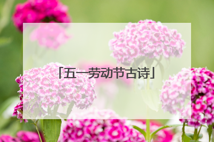 五一劳动节古诗