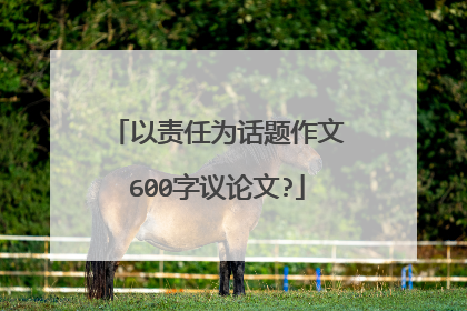 以责任为话题作文600字议论文?
