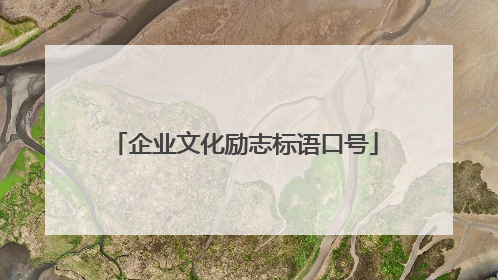 企业文化励志标语口号